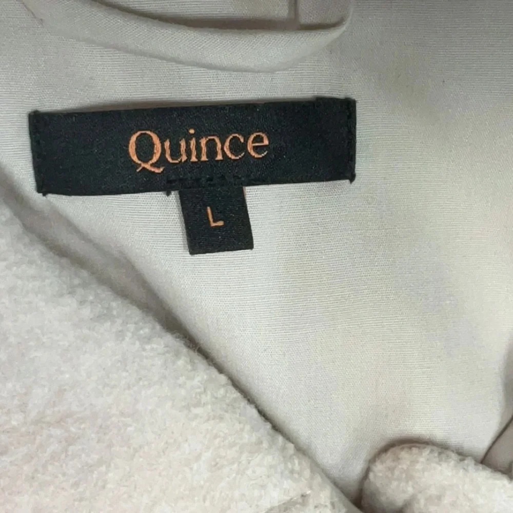 Quince Merino Wool Cropped Shirt Jacket In Heather Bone Size Large - Picture 6 of 10